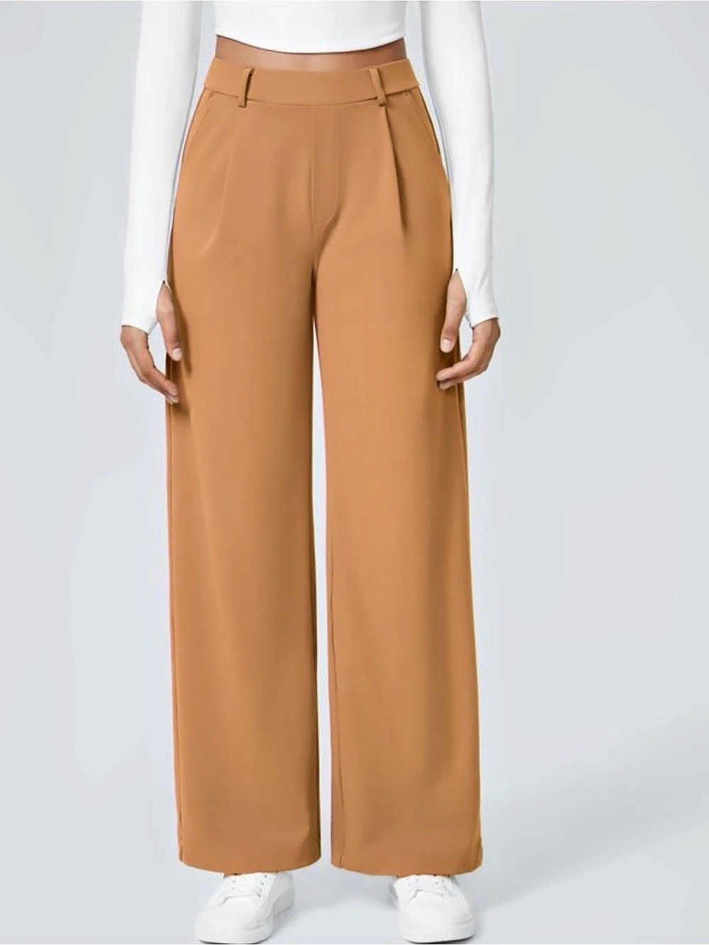 Halara DayStretch Wide Leg Pants in Orange Size Medium NWT